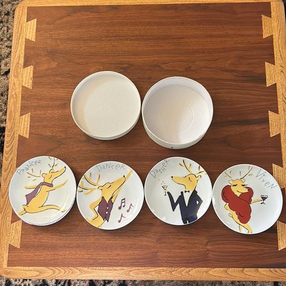 Pottery Barn Kitchen Nib Retired Pottery Barn Reindeer Appetizer